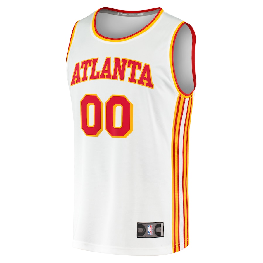 Youth Atlanta Hawks Fanatics White Fast Break Replica Custom Jersey - Association Edition