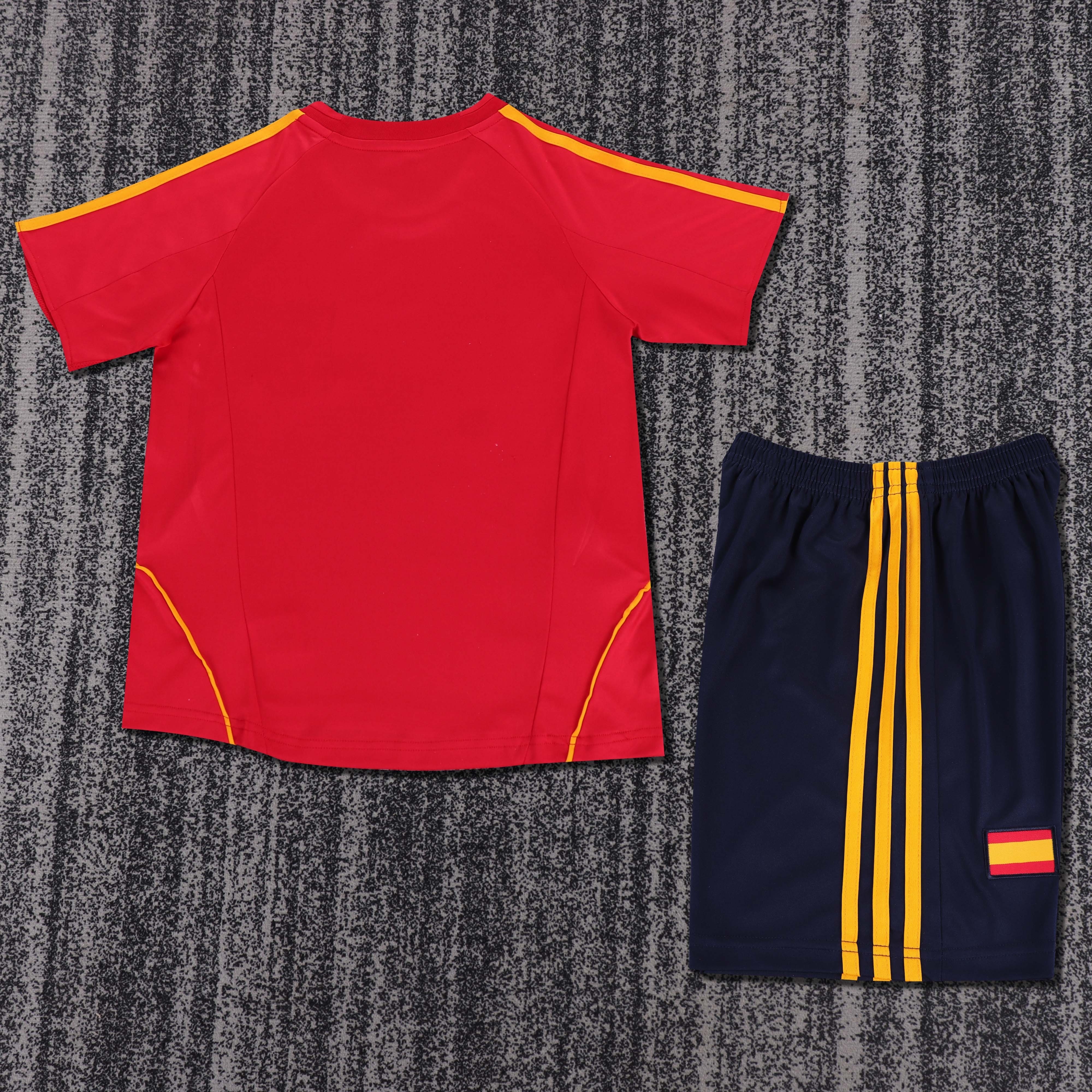 2008 Spanish Home Retro Children's Jersey - Fans Edition