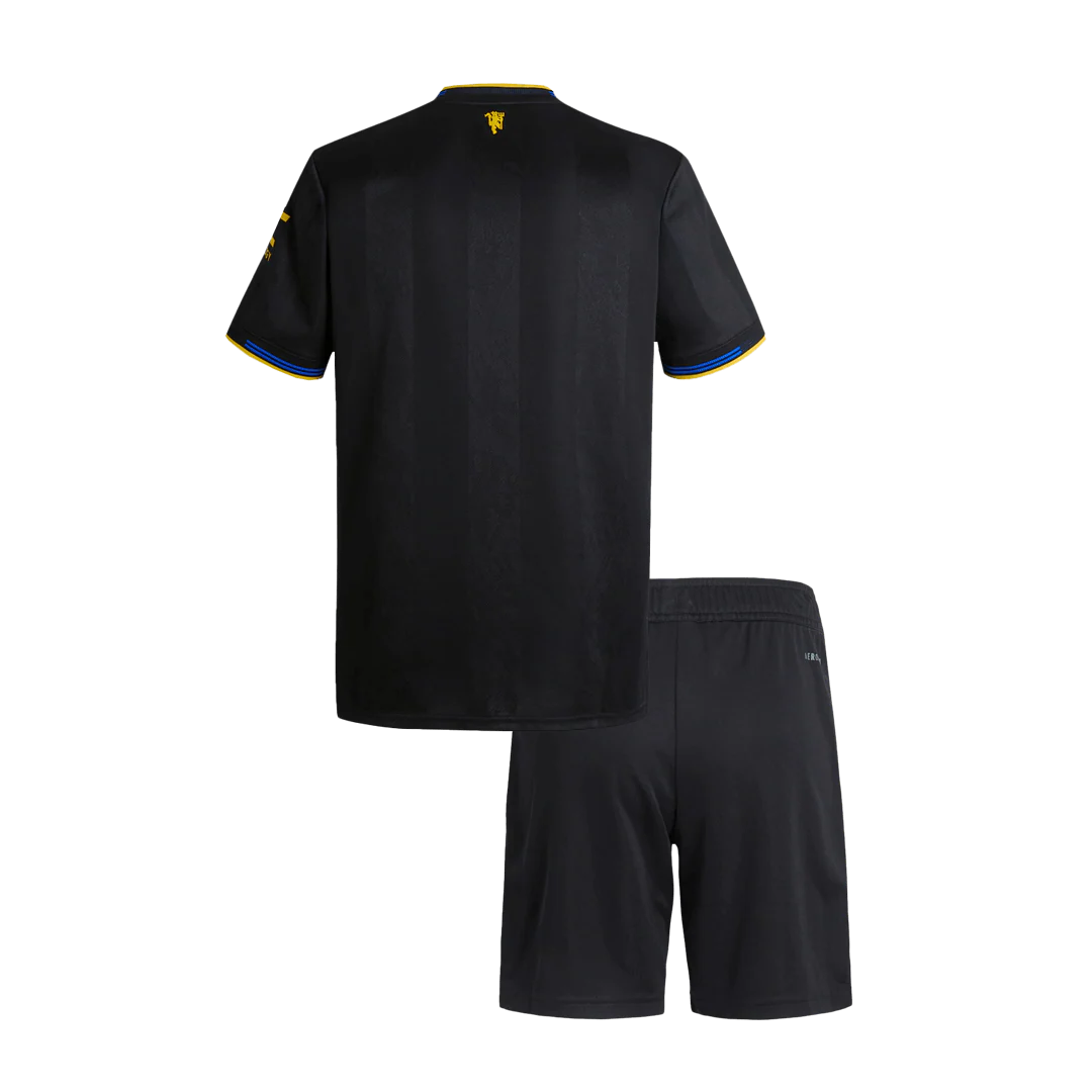 Manchester United Third Away Kid's Soccer Kit 2025/26