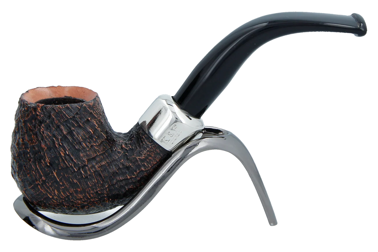 Peterson of Dublin Arklow Sandblasted Briar Smoking Pipe - Shape 221 - 9mm