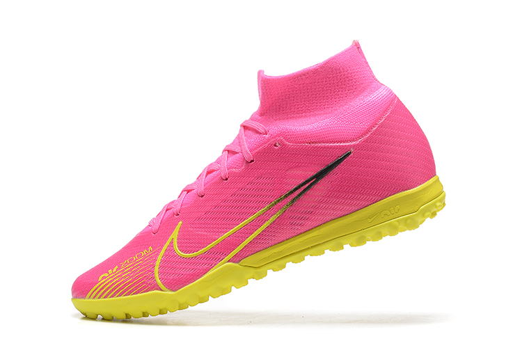 Assassin 15th generation high-top fully knitted waterproof MD air cushion grass spike football shoes