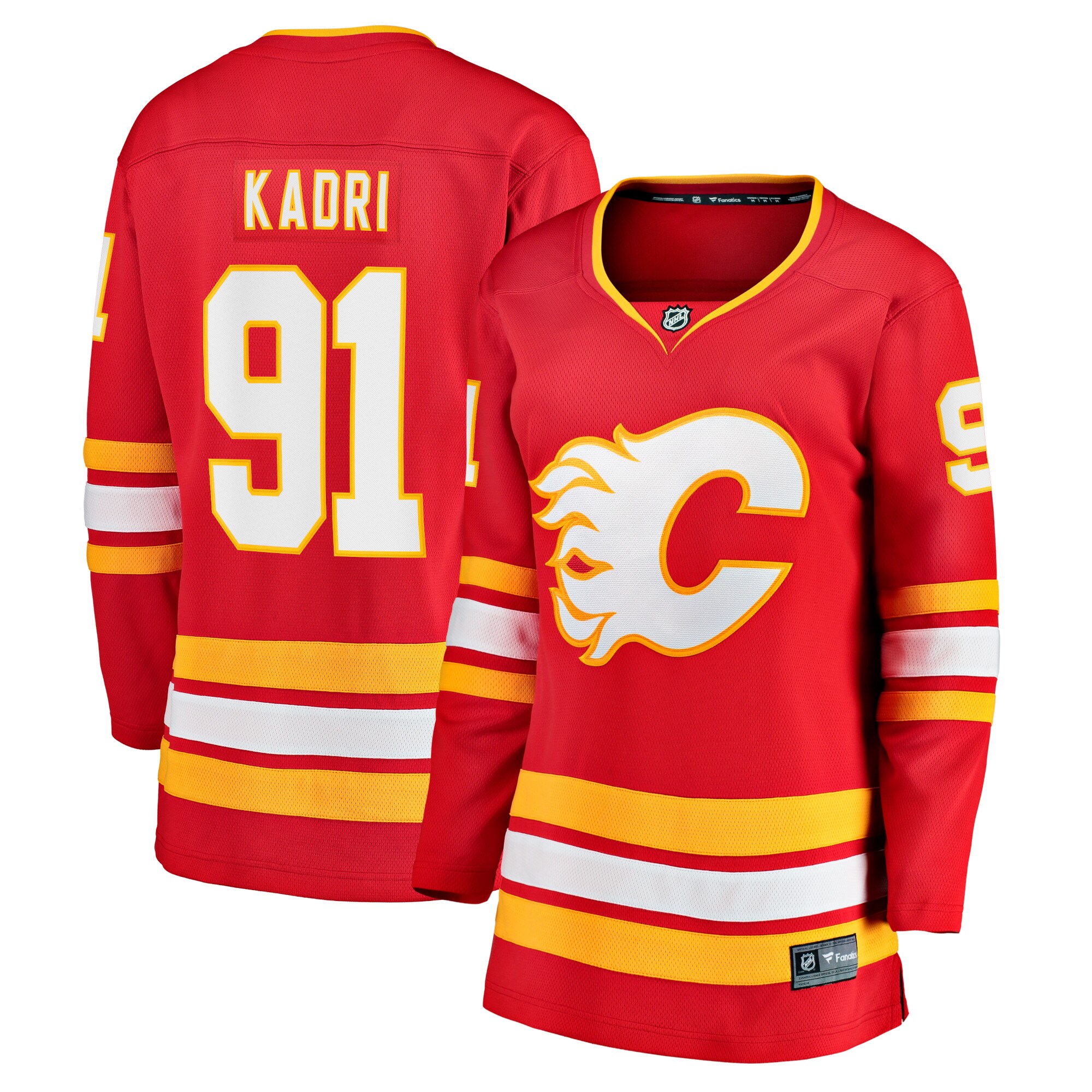Nazem Kadri Calgary Flames Fanatics Women’s Home Breakaway  Jersey – Red