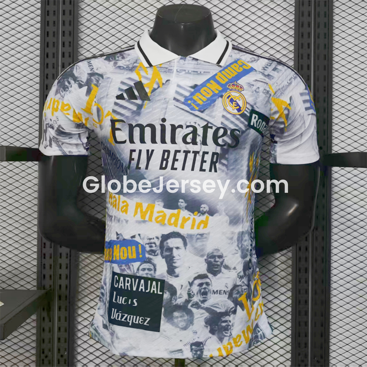Real Madrid 25-26 Capture Of Camp Nou POLO White Special Jersey - Player Version
