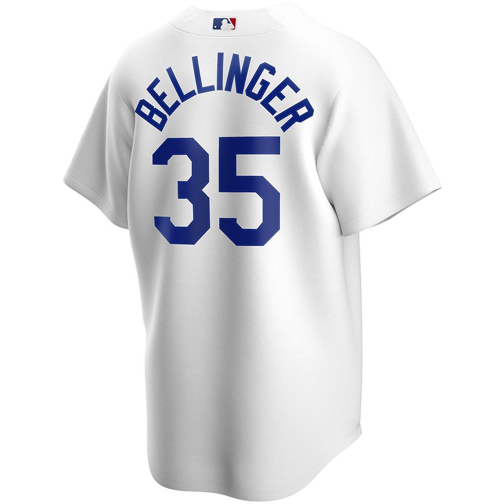 Mens Los Angeles Dodgers Cody Bellinger Cool Base Replica Jersey White