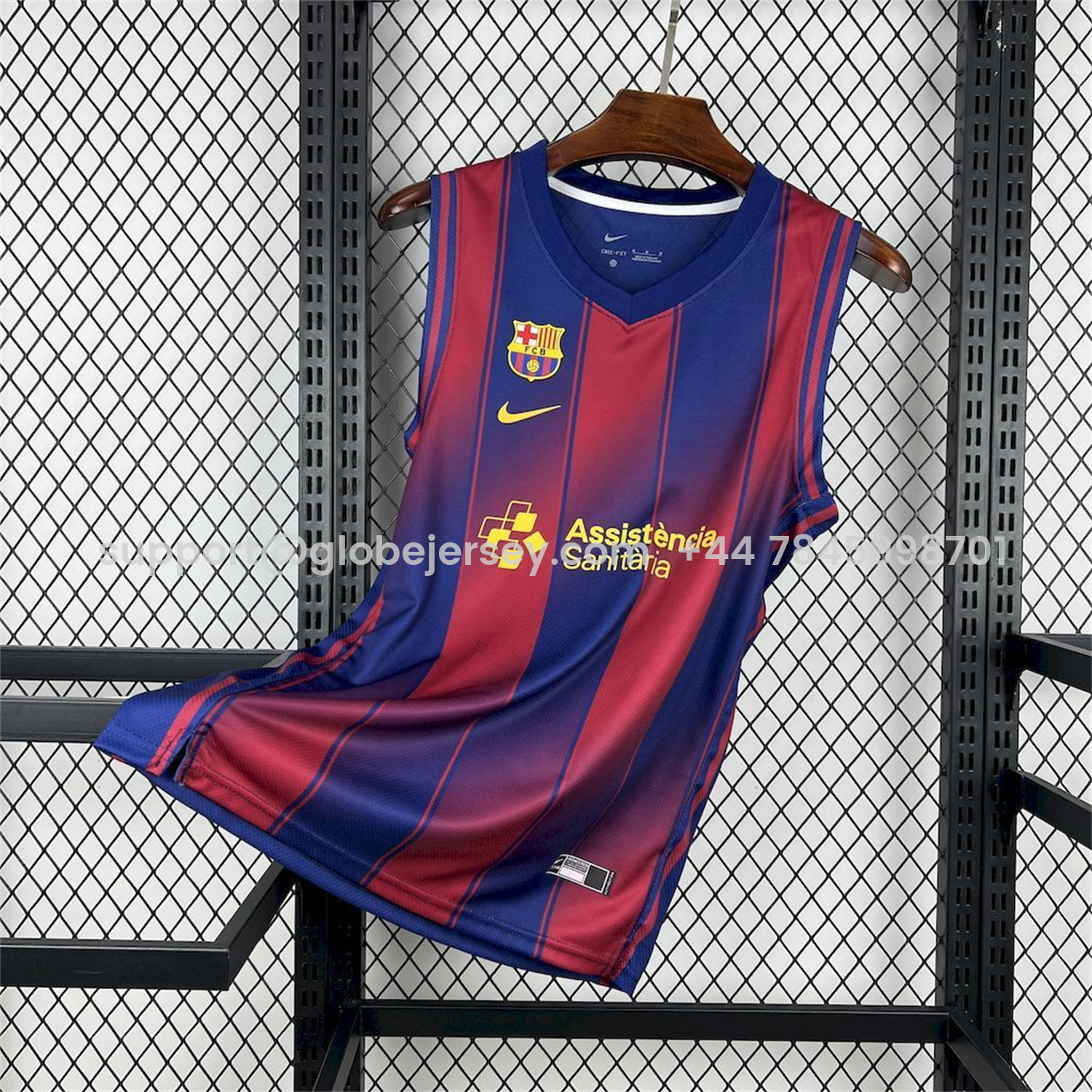 Barcelona 25-26 Blue And Red Basketball Training Vest - Fans Version