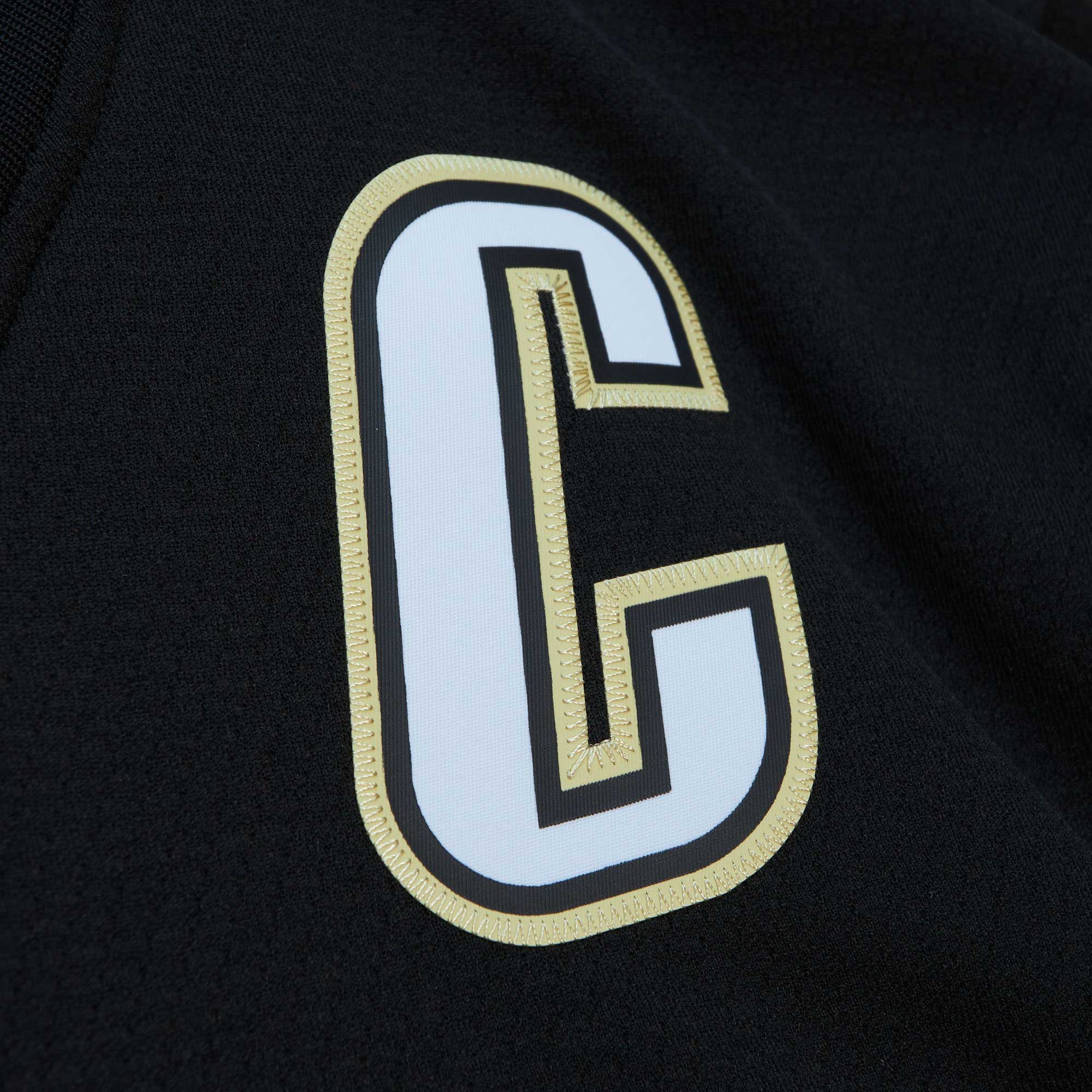 Sidney Crosby Pittsburgh Penguins Mitchell & Ness Big & Tall 2008 Captain Patch Blue Line   Jersey – Black