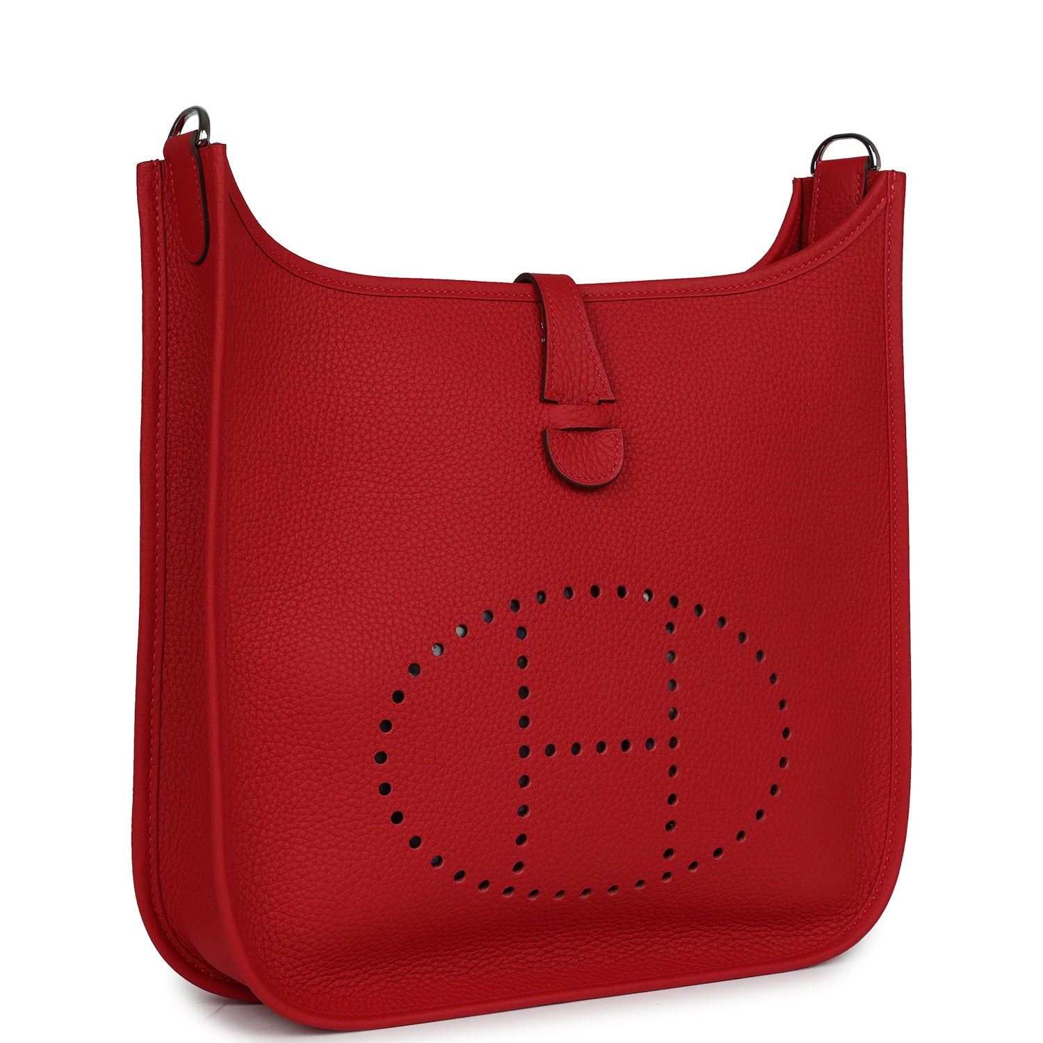 Evelyne III PM Vermillion Clemence Palladium Hardware