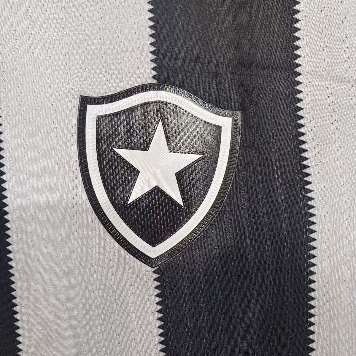 2024/25 Botafogo Football Club Black and White Shirt - Fan Edition