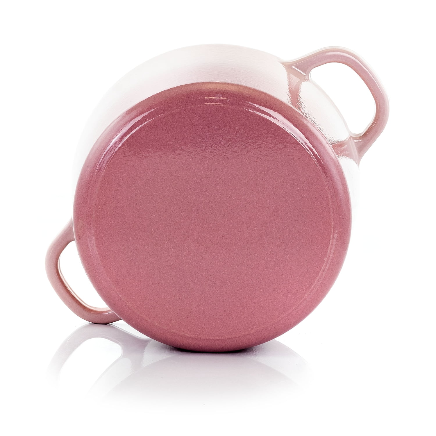 Crock-Pot Artisan 2 Piece 5 Quarts Enamled Cast Iron Dutch Oven in Blush Pink