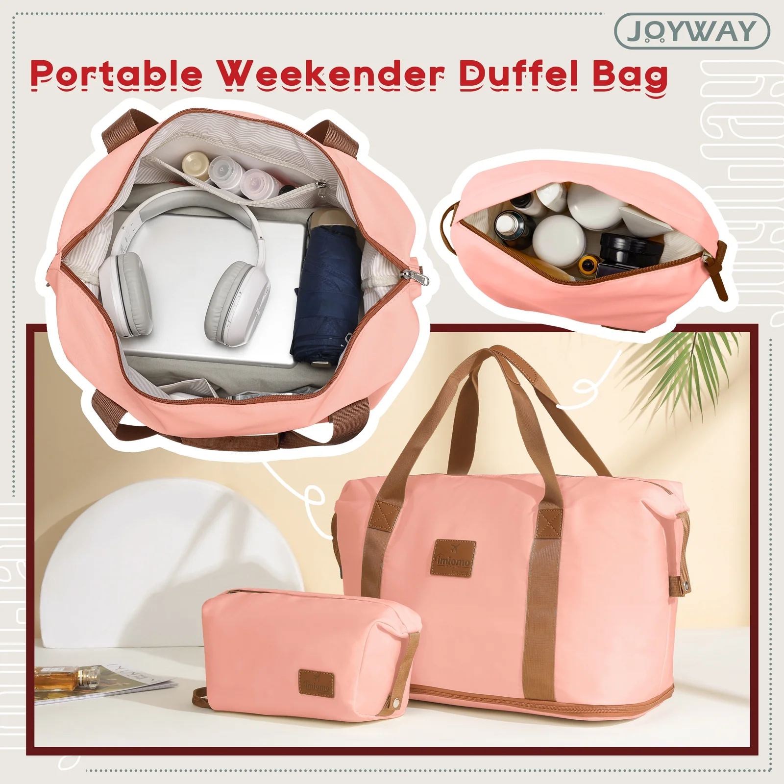Joyway - 5-Piece Luggage Sets ABS Hardside Spinner Luggage -(Expandable Suitcase20