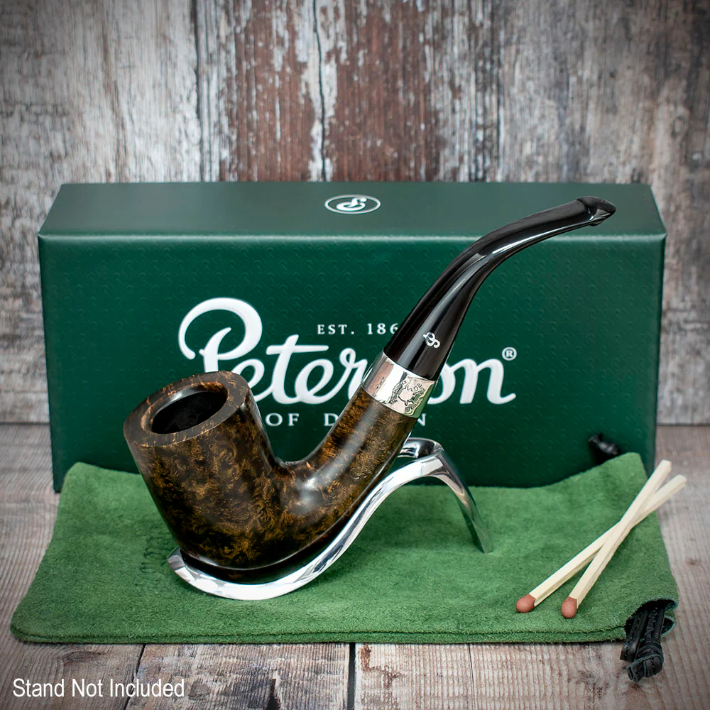 Peterson of Dublin Sherlock Holmes Briar Smoking Pipe - Dark Series Rathbone