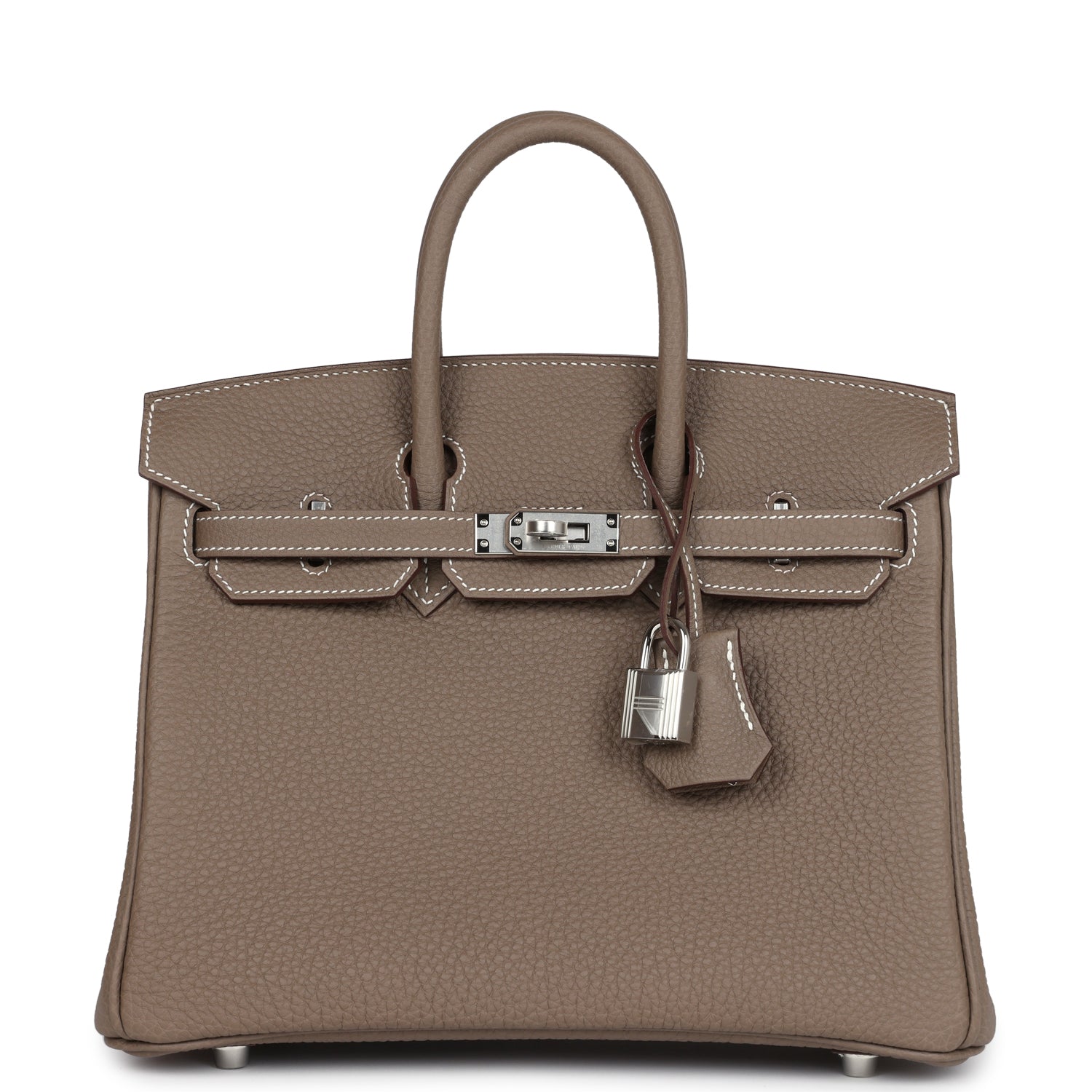 Birkin 25 Etoupe Togo Palladium Hardware