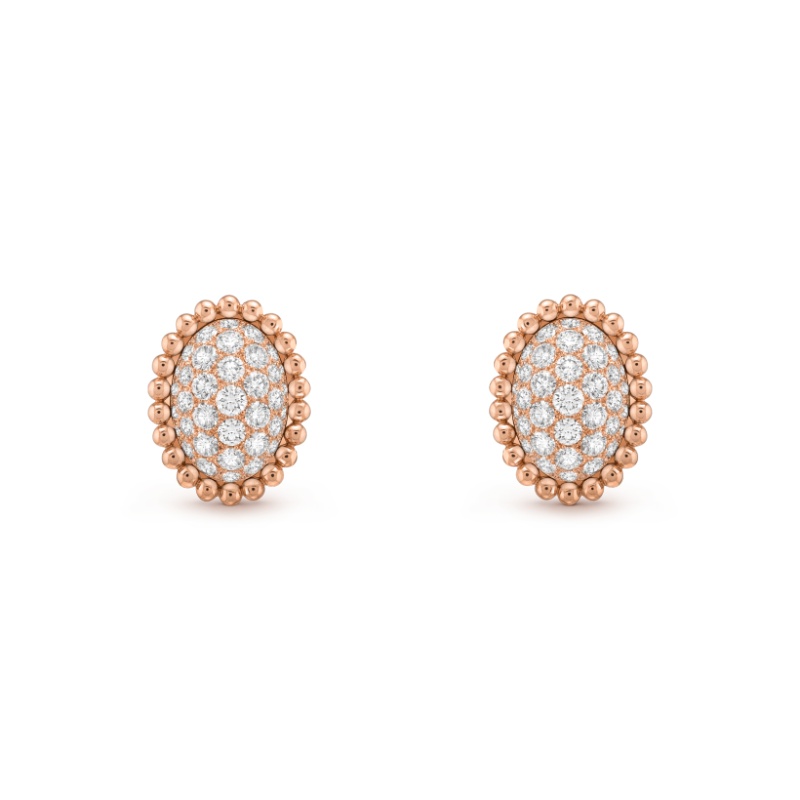 Perlée diamonds pavé earrings