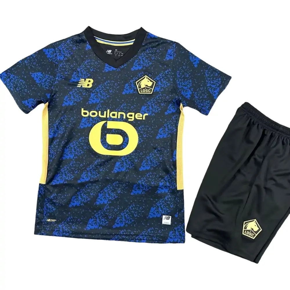 2025-26 Lille LOSC Second Away Kit - Short Sleeve Children's suit Fans Edition
