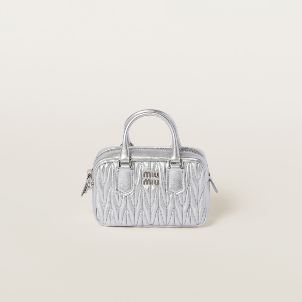 Arcadie Matelassé nappa leather micro-bag