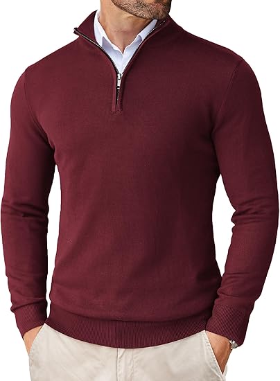 NEW🔥 Men's Casual Slim Fit Pullover Sweater Knitted Thermal Sweatshirt