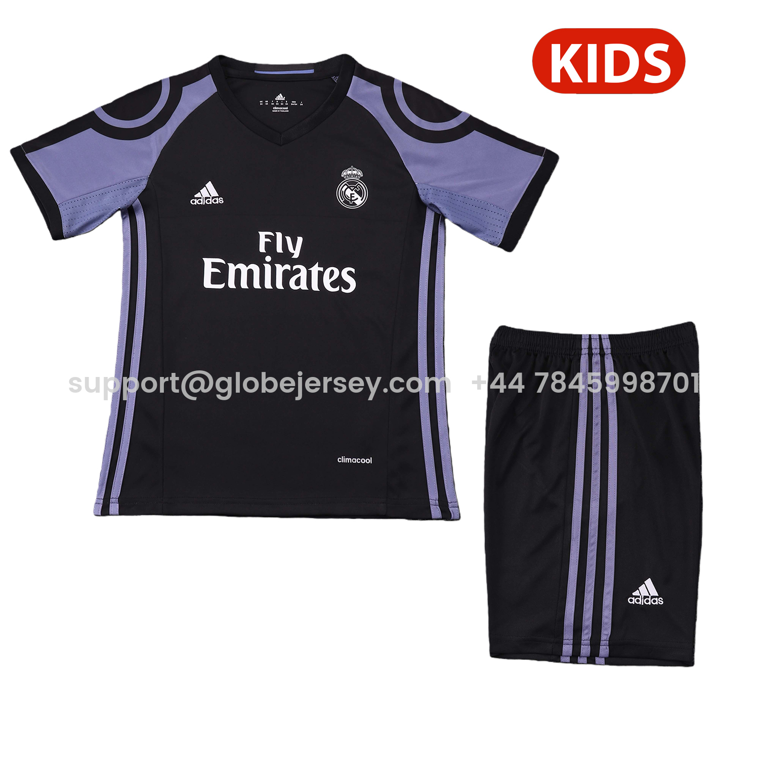 Retro Real Madrid 2016-17 Third Kids Kit