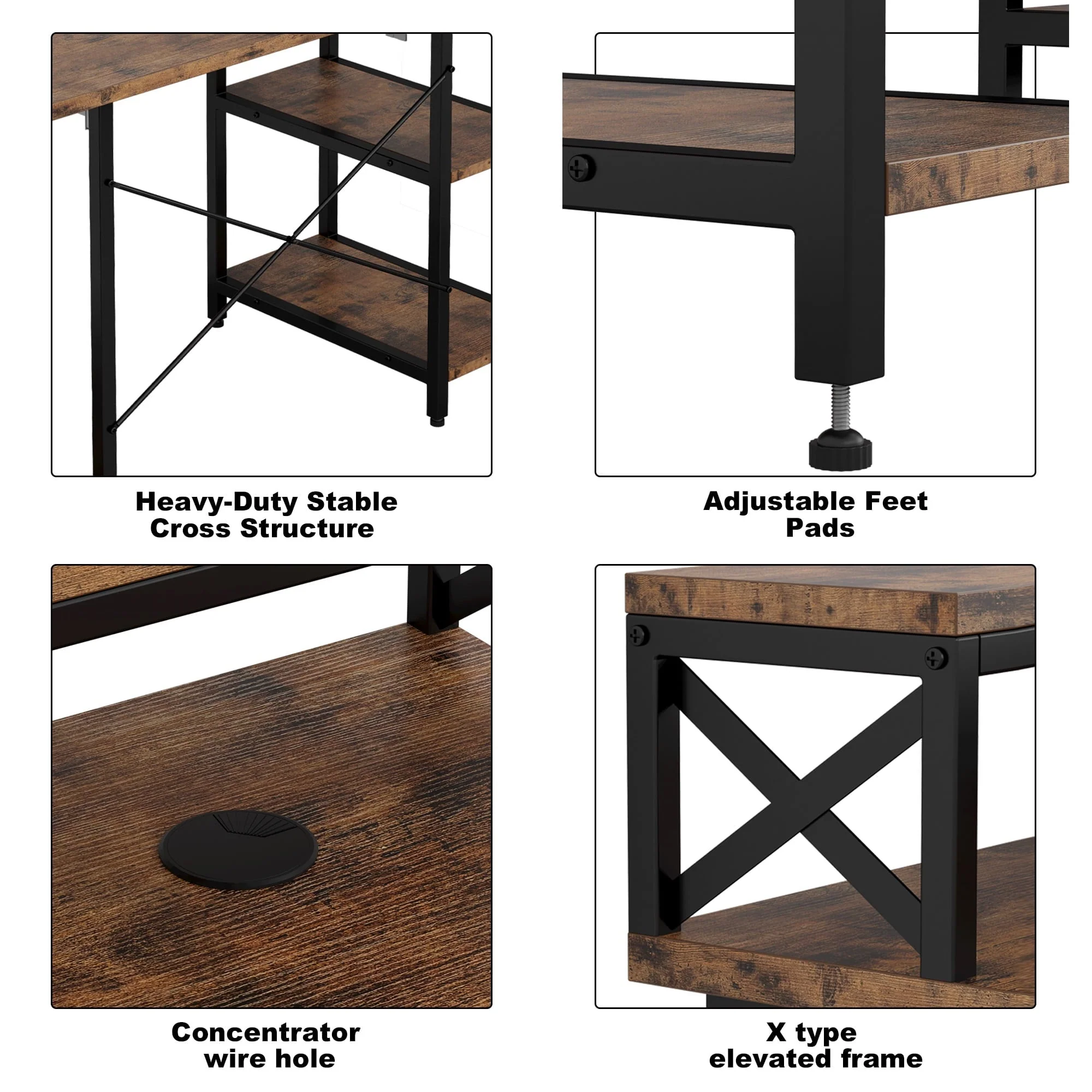 IRONCK Industrial Computer Desk 55