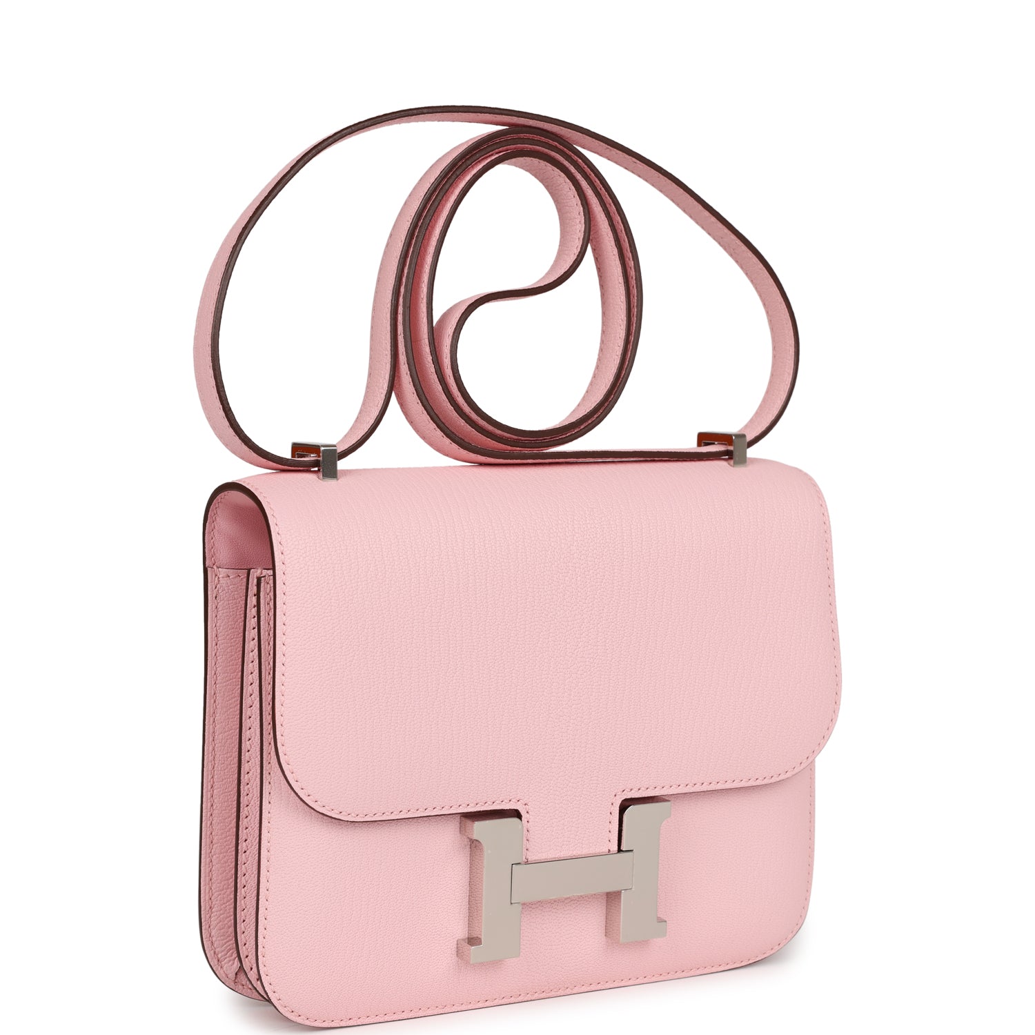 Constance 18 Rose Sakura Chevre Palladium Hardware