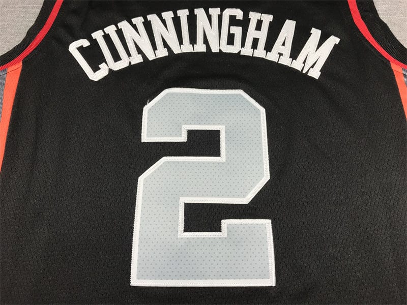 Men's Jersey 2024 Season Pistons #2 Black City Edition CUNNINGHAM