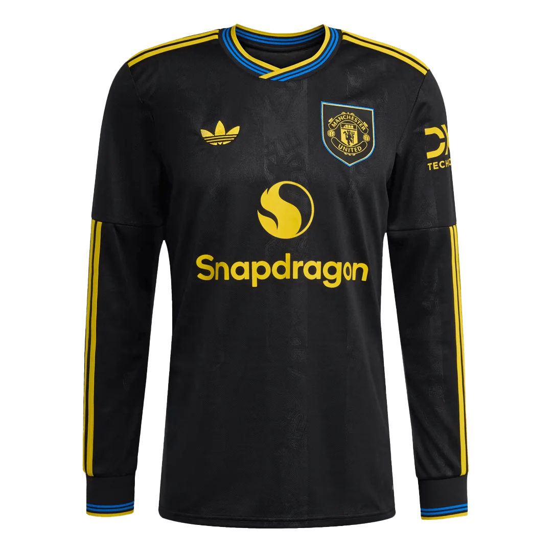Manchester United Third Away Long Sleeve Soccer Jersey 2025/26