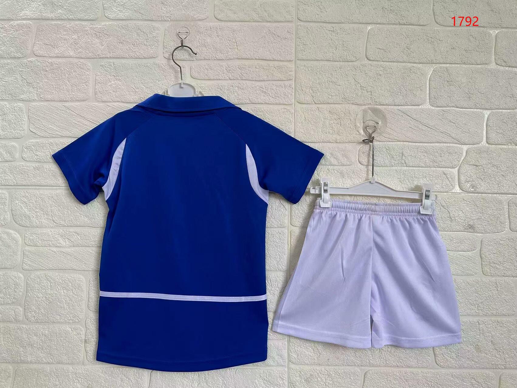 2002 Brazil Away Retro Kids Jersey - Fans Edition