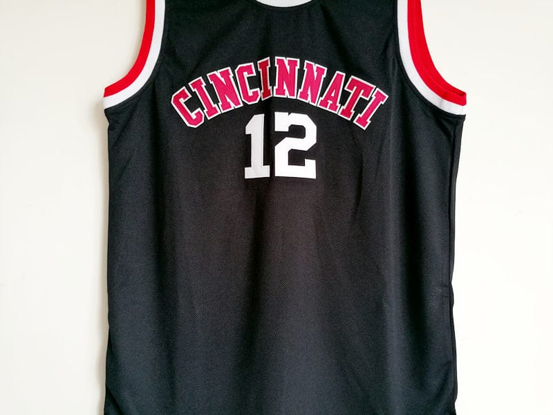 NCAA University of Cincinnati No. 12 Oscar Robertson Black Embroidered College Jersey