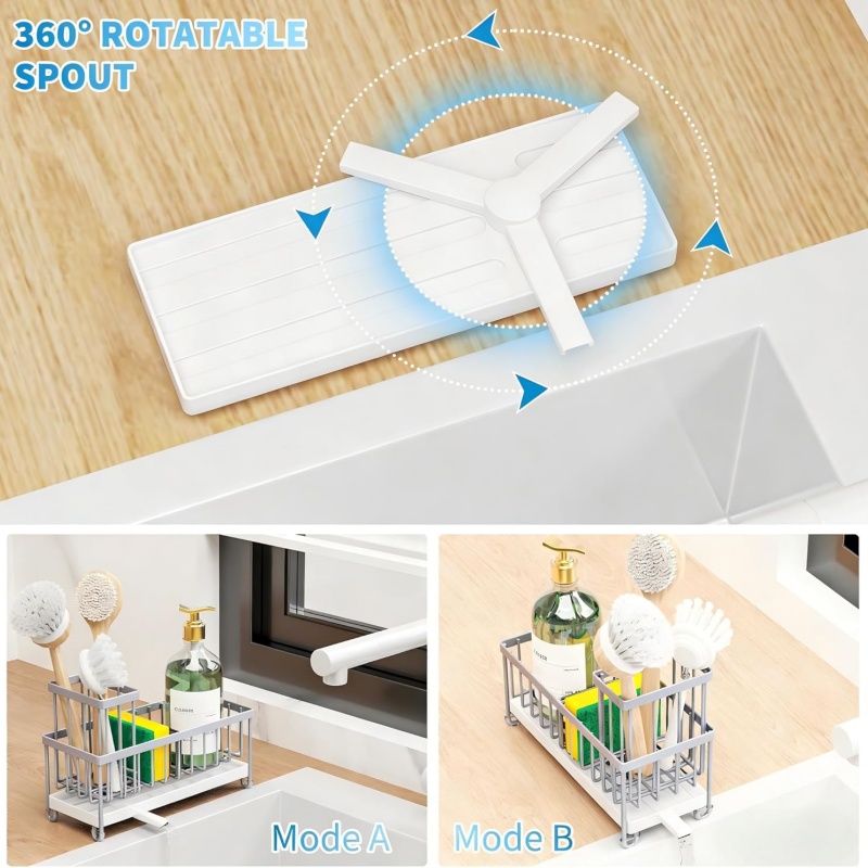 SINKLY Sponge Holder for Kitchen Sink