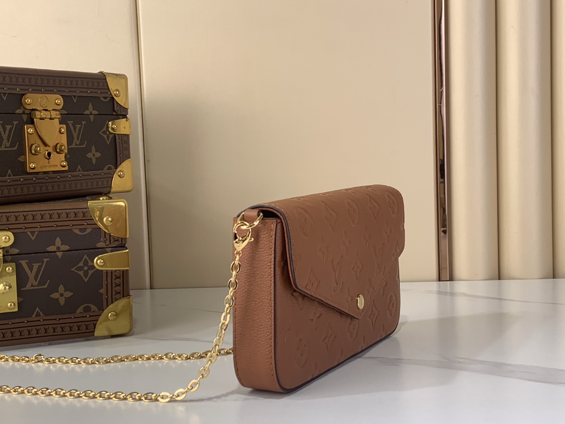 LV Pochette Félicie Monogram Empreinte Bag - Top Quality