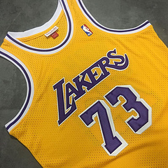 Dennis Rodman Los Angeles Lakers Yellow 73 MN