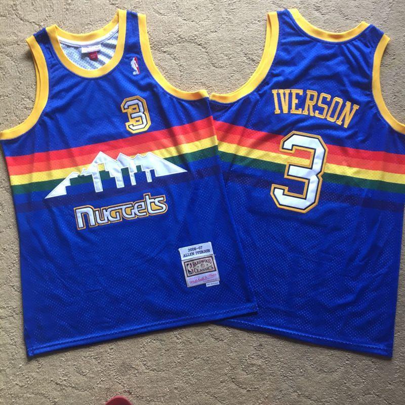 Allen Iverson Denver Nuggets Throwback Jersey