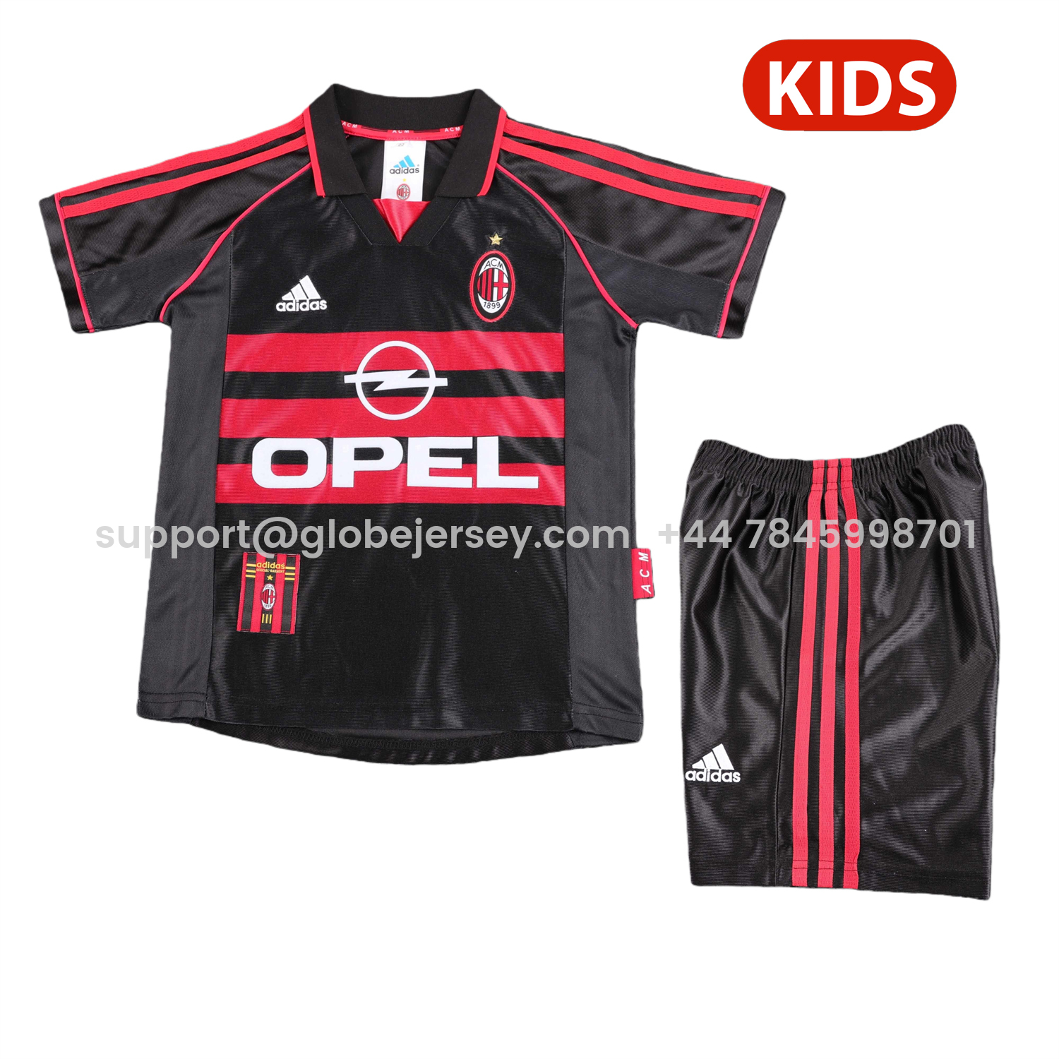 Retro AC Milan 1998-99 Third Kids Kit