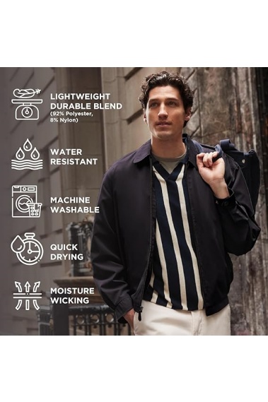Men's Auburn Zip-Front Golf Jacket
