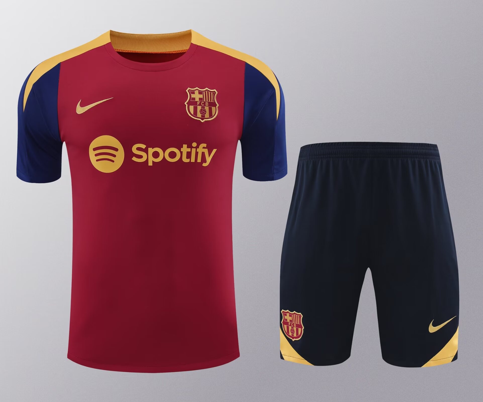2024/2025 Barcelona pre-match training Red Shirt+Shorts 1:1 Thai Quality