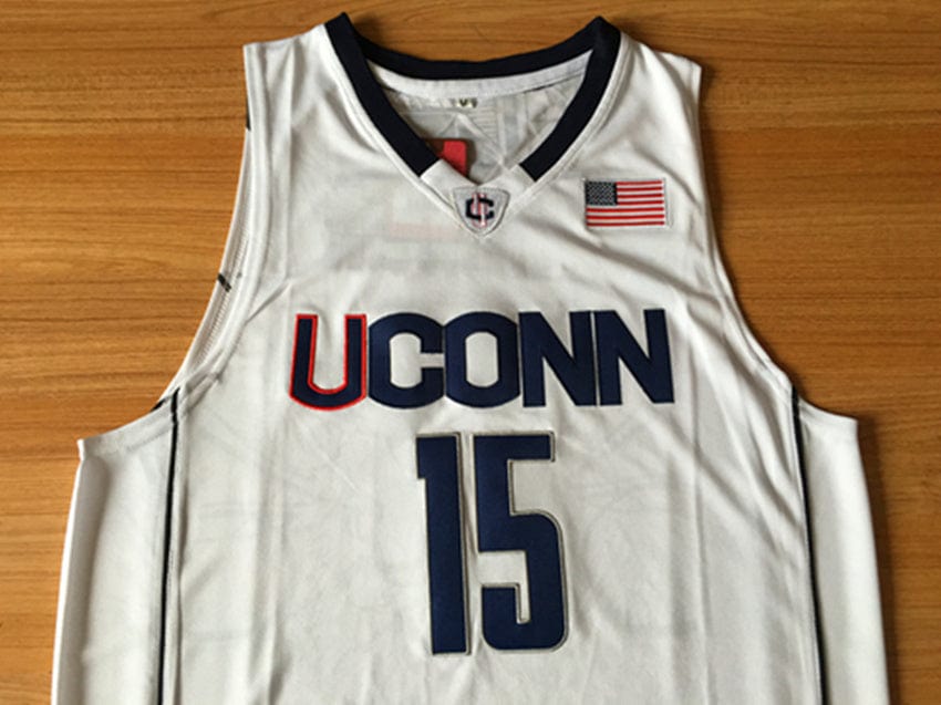 NCAA University of Connecticut No. 15 Kemba Walker White Jersey