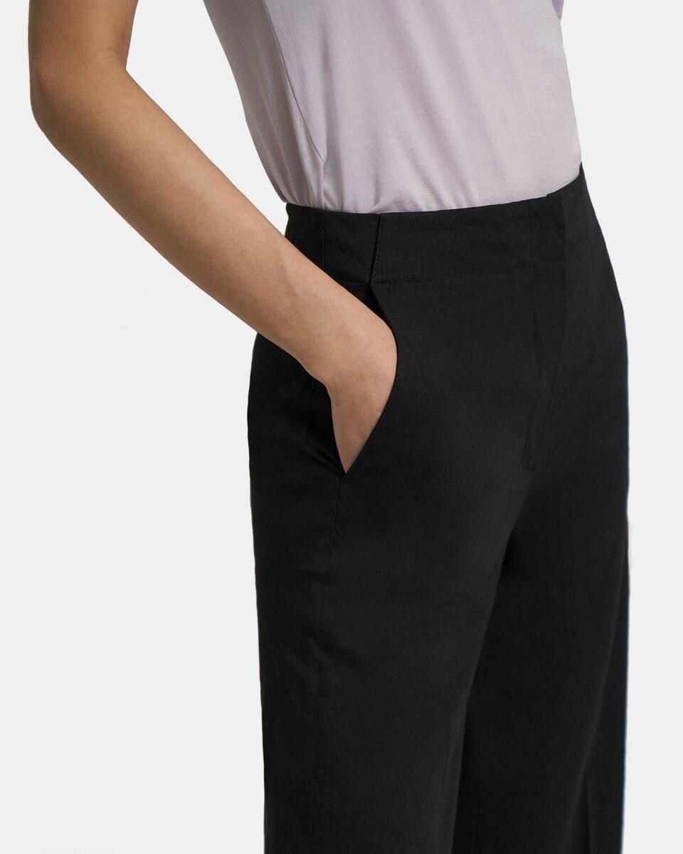 Wide Crop Pant in Good Linen