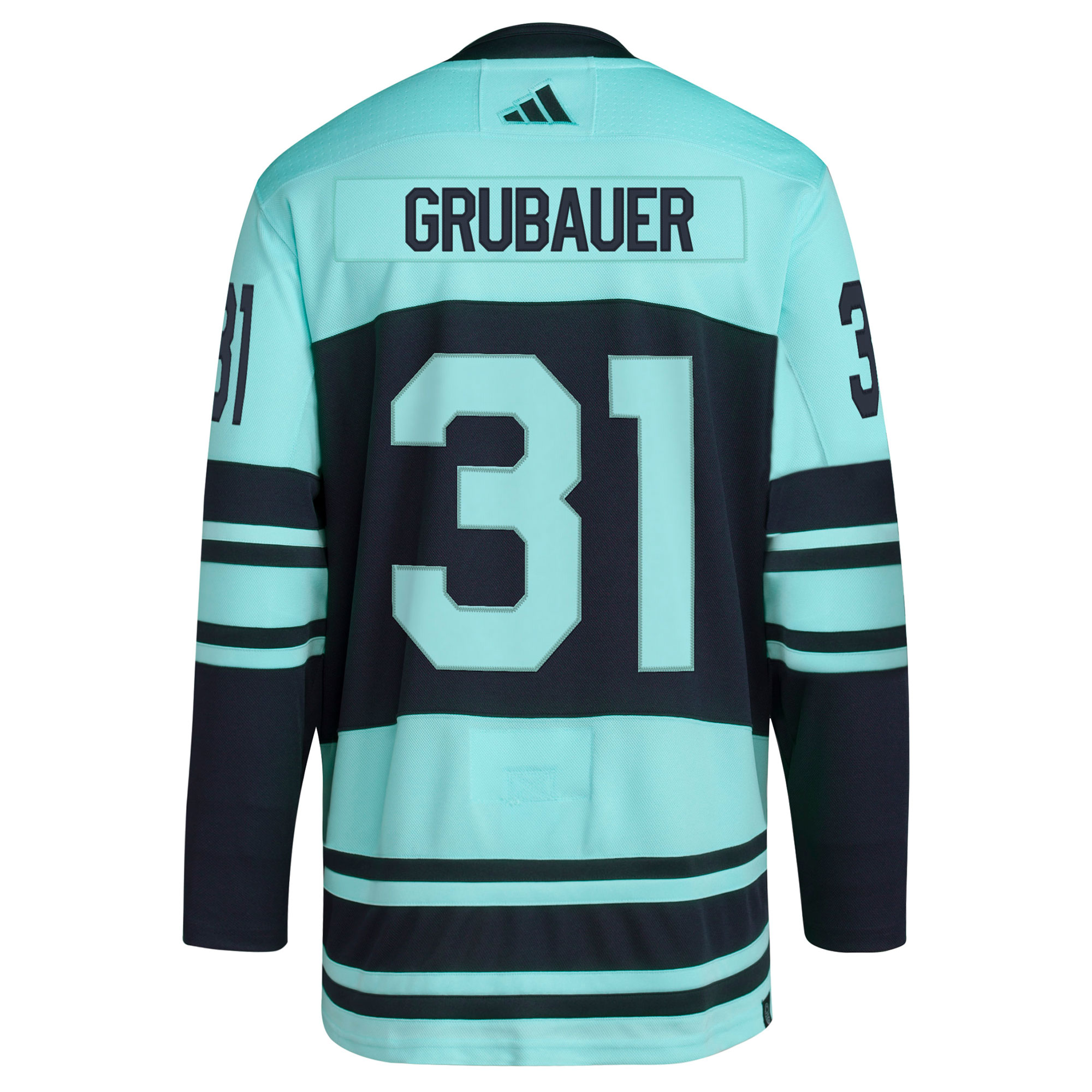 Philipp Grubauer Seattle Kraken  Reverse Retro 2.0    Jersey – Teal