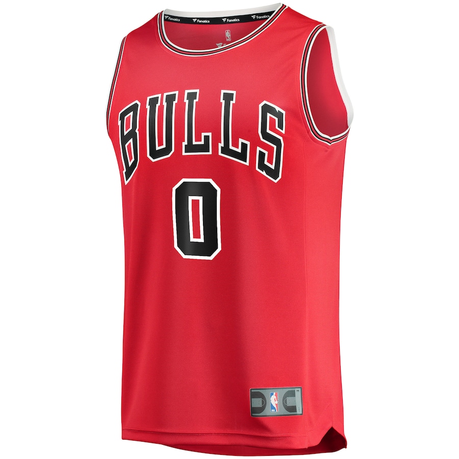 Youth Chicago Bulls Coby White Fanatics Red Fast Break Replica  Jersey - Icon Edition