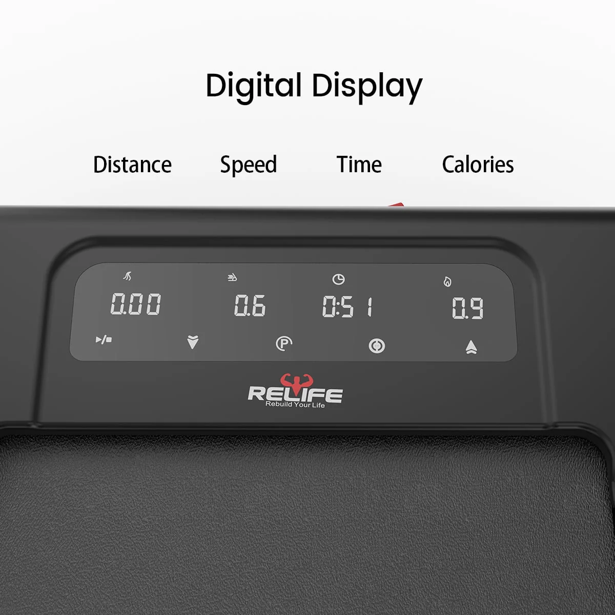 Relife Sports 2 in 1 Under Desk Treadmill with Incline Portable Walking Pad ,0.5-4mph, Black