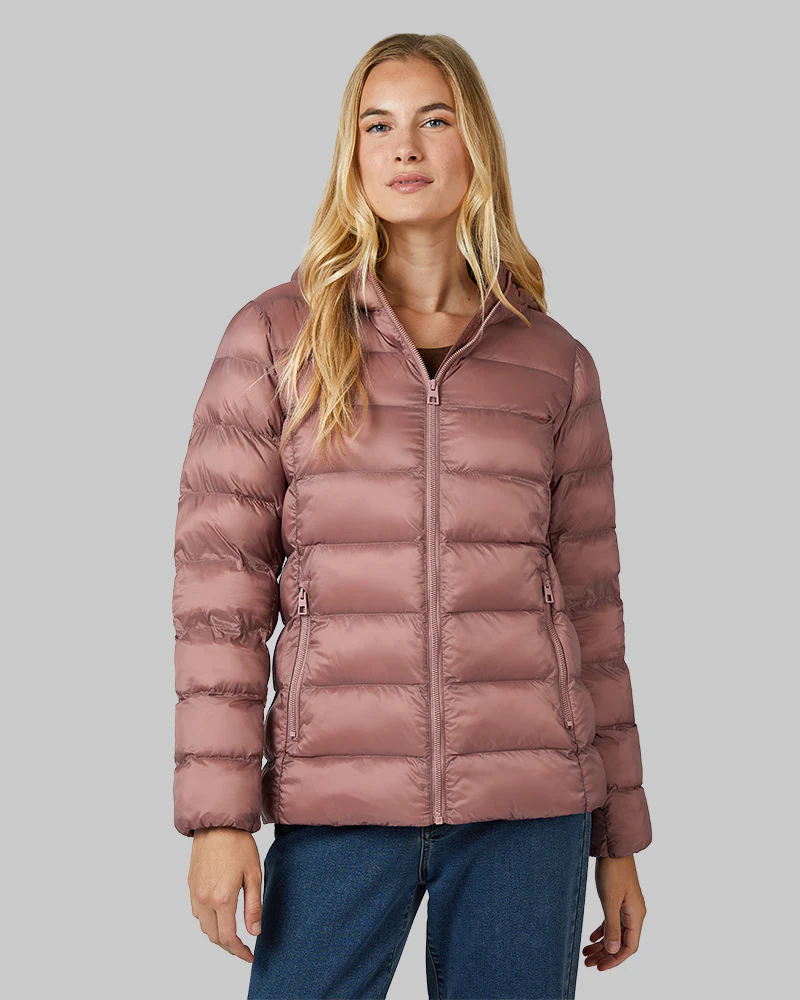 WOMEN'S LIGHTWEIGHT PACKABLE HOODED JACKET