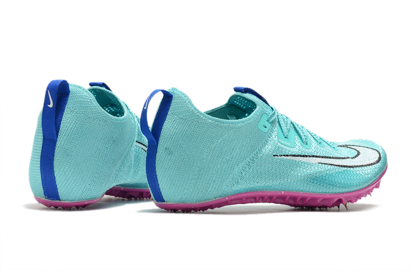 Fully knitted violet sprint spikes