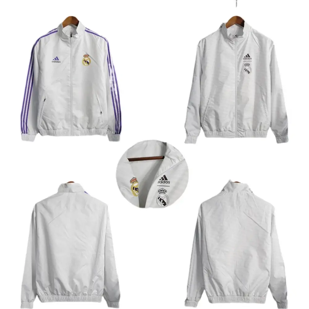 2023/2024 Real Madrid Reversible Windbreaker White