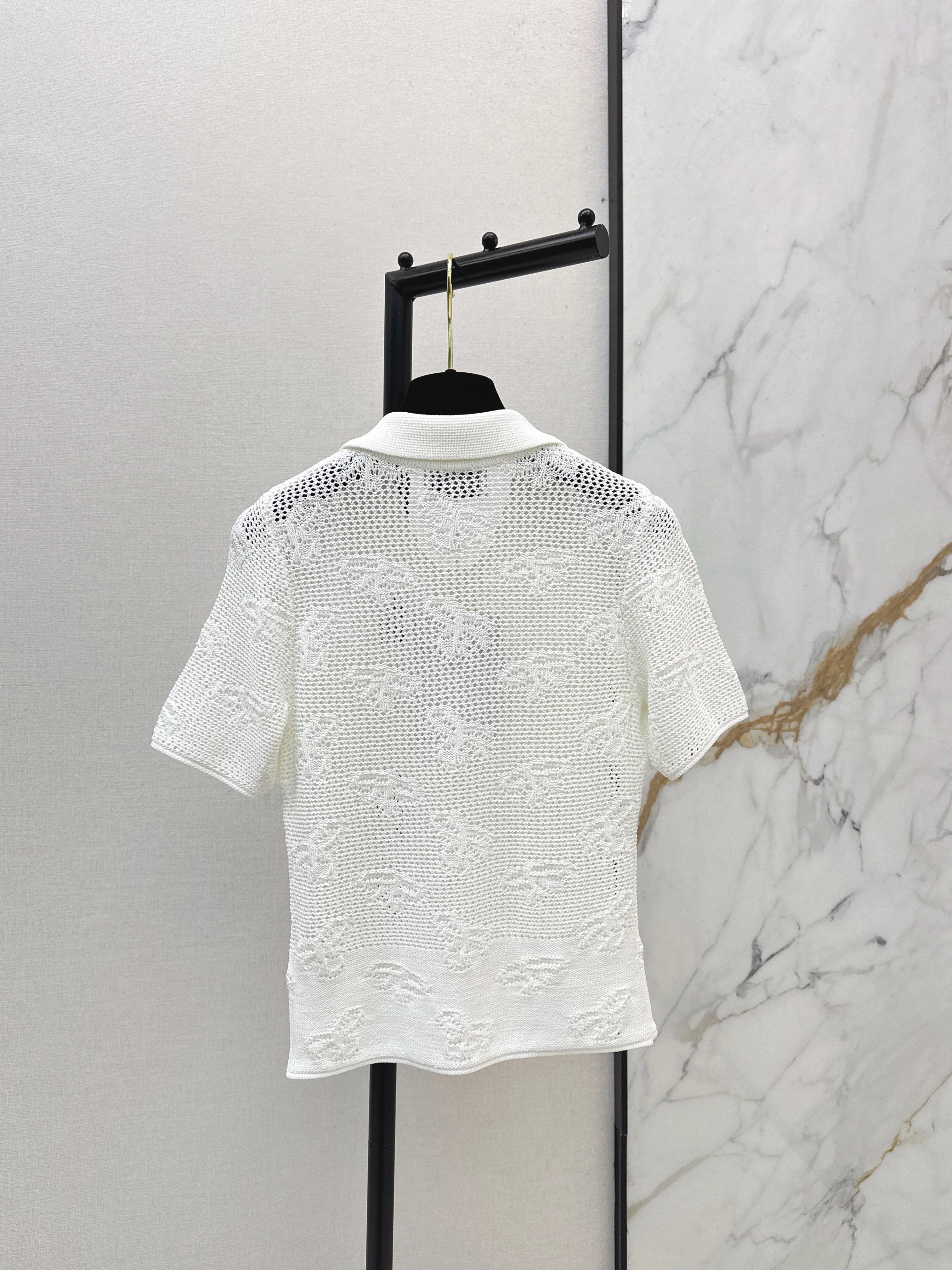 26SS Short-Sleeve Knitted Polo Shirt