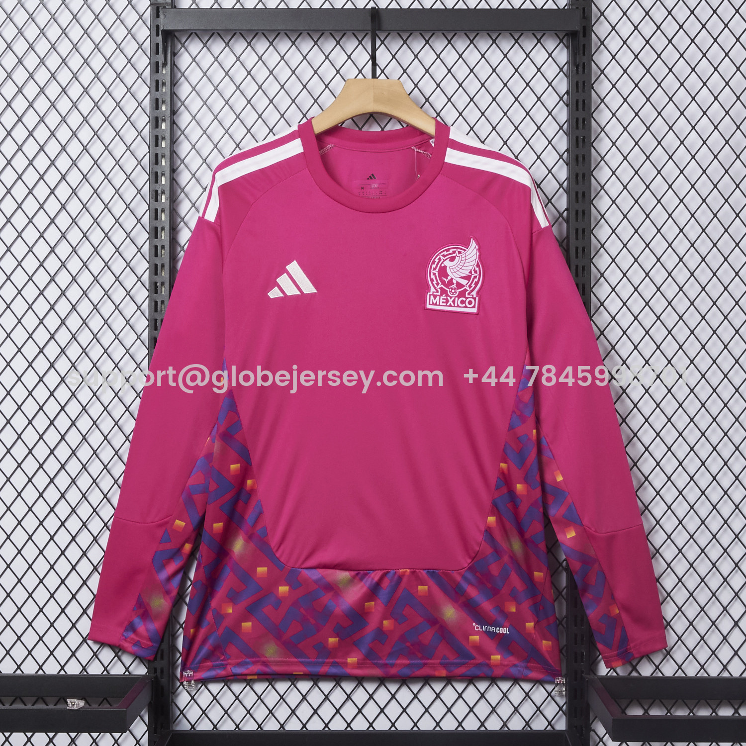 Mexico 2026 Pink Goalkeeper Long Sleeves Jersey - Fans Version