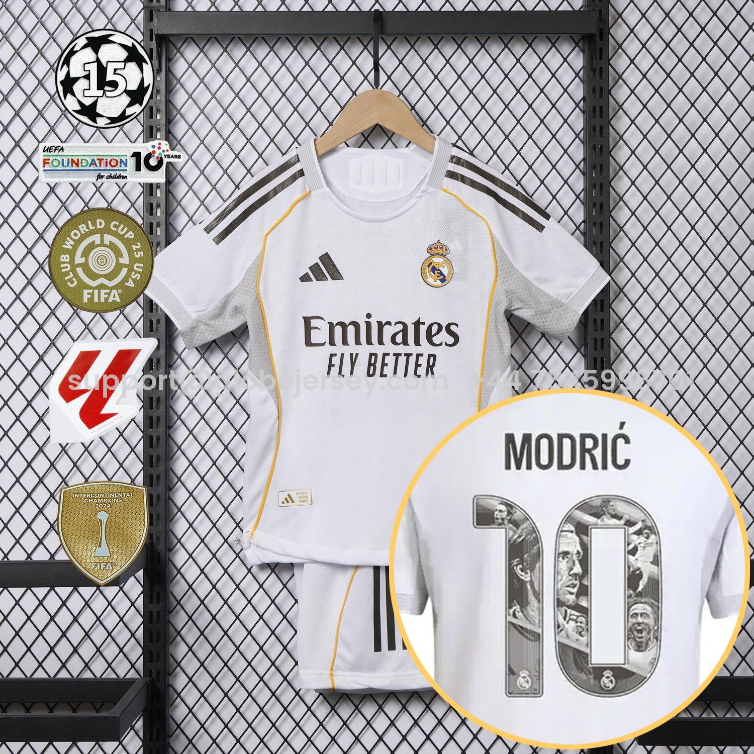 Real Madrid 25-26 Home Modrić Limited Edition Kids Kit - Player Version