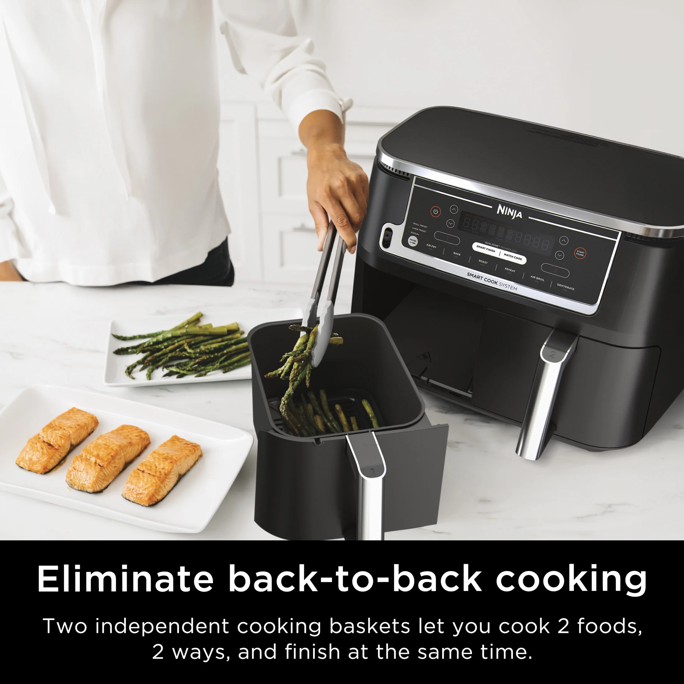 Ninja?? Foodi?? 6-in-1 Smart 10-qt. 2-Basket Air Fryer