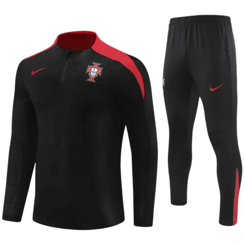 2025-26-New Season- Portugal Black-Children's Training Jersey