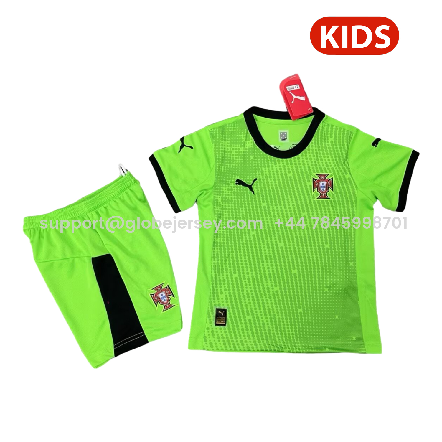 Portugal 2025-26 Green Goalkeeper Kids Kit