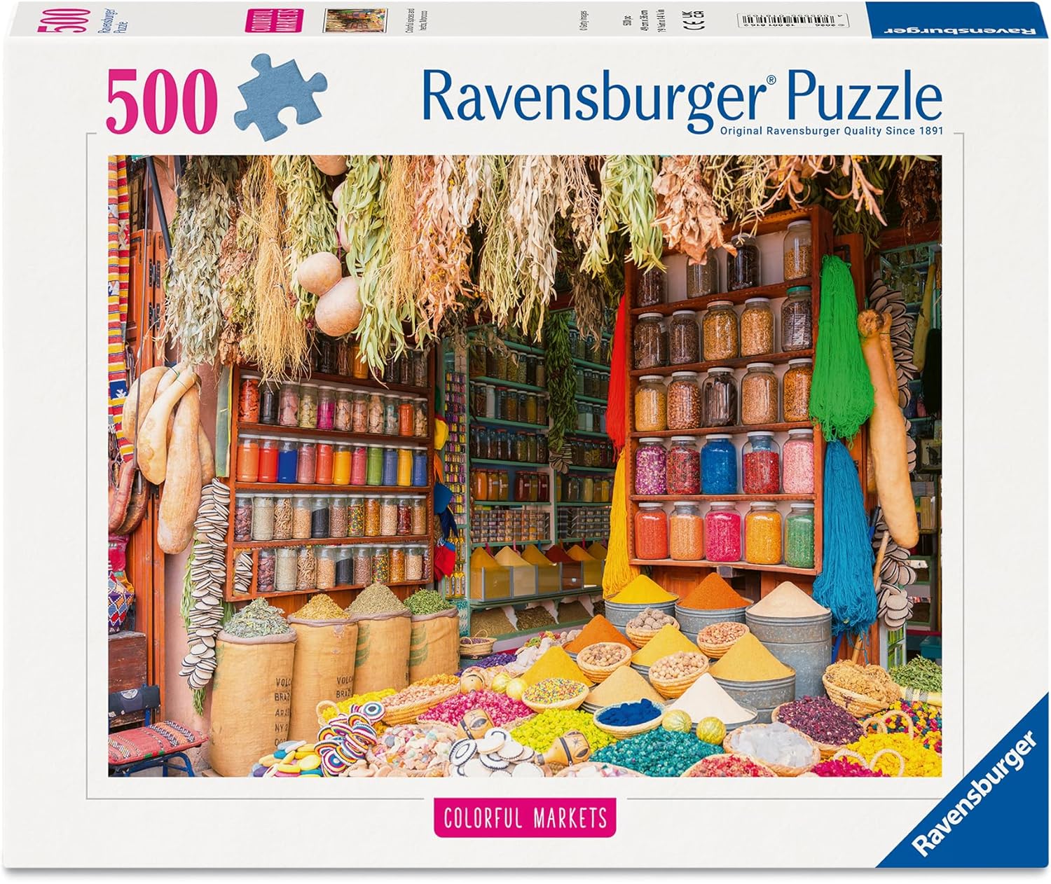 Colourful Spices & Herbs, Morocco - 500 Piece Jigsaw Puzzle (Ravensburger)