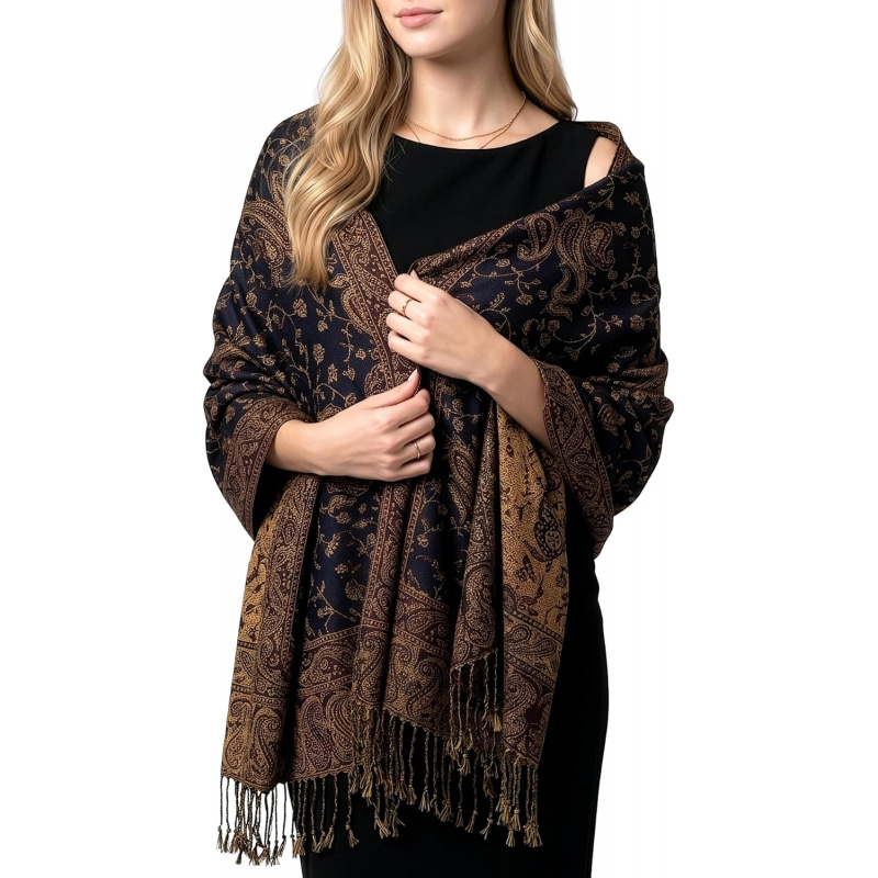 Reversible Paisley Pashmina Rave Scarf